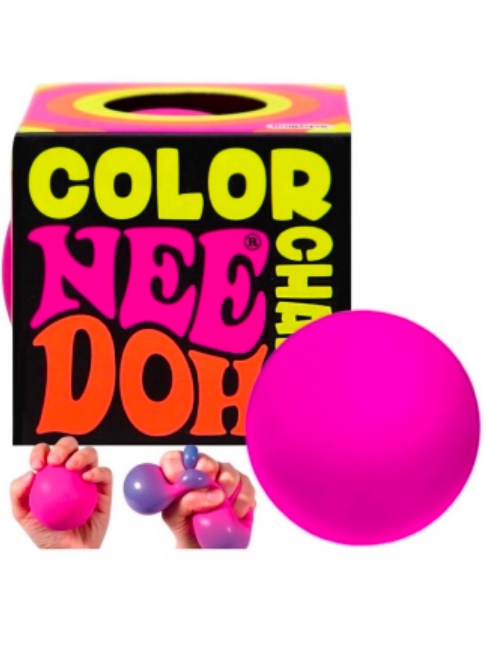 Needoh Color Change Squishy Pink NEW